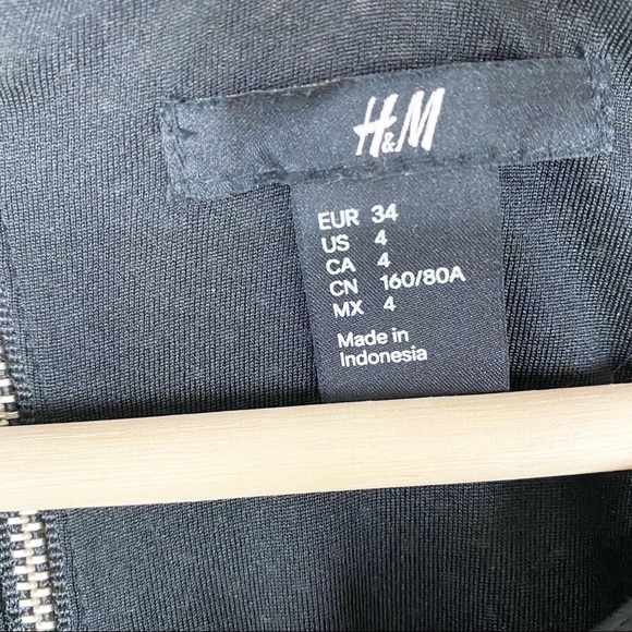 H&M Black White Polka Dot Shift Mini Dress 4 - Picture 7 of 8